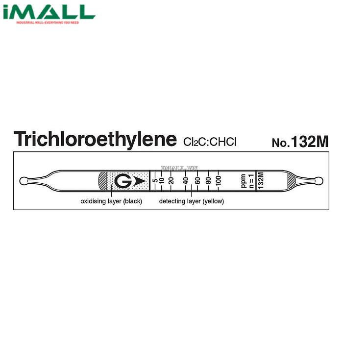 Ống dò đo nhanh Trichloroethylene Cl2C: CHCl Gastec 132M (2 ~ 250ppm)