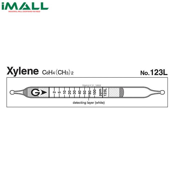 Ống dò đo nhanh Xylene C6H4 (CH3) 2 Gastec 123L (2 ~ 200ppm)0
