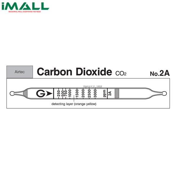 Ống dò khí Airtec Carbon dioxide CO2 Gastec 2A (250 ~ 3000 ppm)