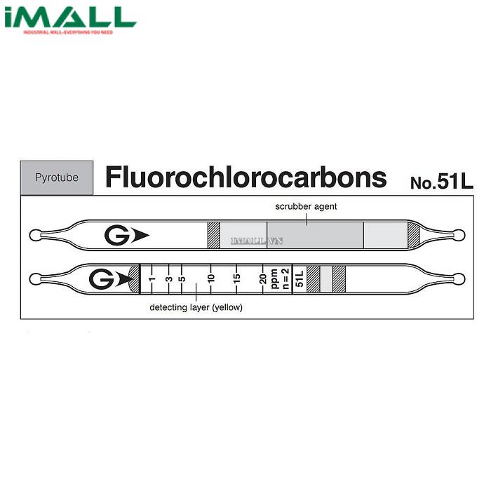Ống dò Khí Fluorochlorocarbons Gastec 51L (1 ~ 54ppm)0