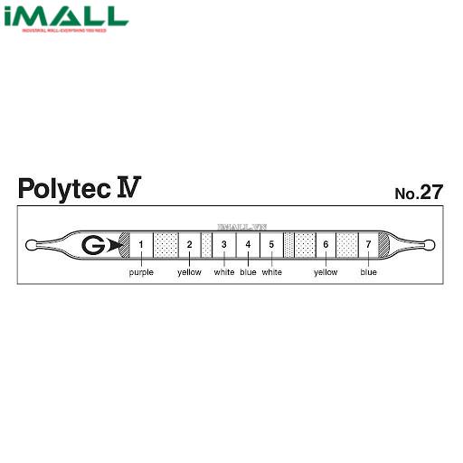 Phân tích định tính Polytec-IV Ống Polytec Gastec 27 (NH3, HCl, H2S, SO2, NO2, CO, CO2)
