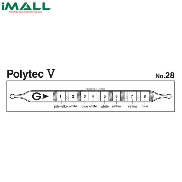 Phân tích định tính Polytec-V Ống polytec Gastec 28 (HCl, COCl2, SO2, NO2, H2S, HCN, CO, CO2)