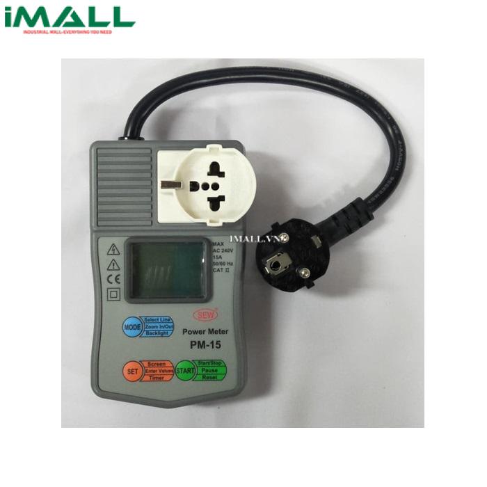 Thiết bị đo công suất SEW PM-15 (AU/EU/US Plug, 15Amp, without Soft pouch)