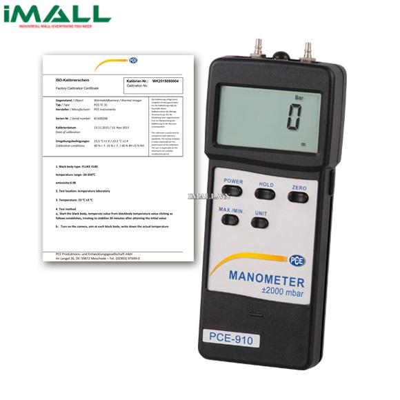 Đồng hồ đo áp suất chênh lệch PCE 910-ICA (2 bar)