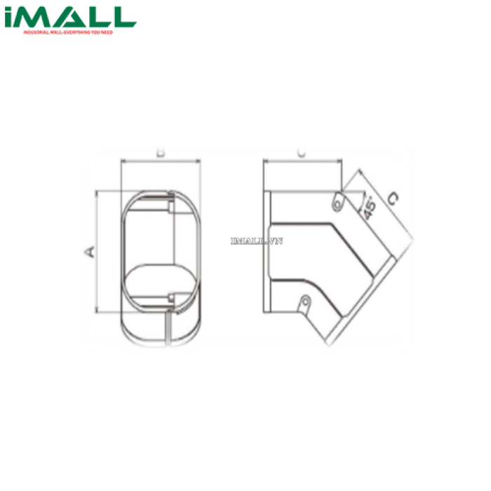 Khớp nối 45 độ BEAR AKF-140