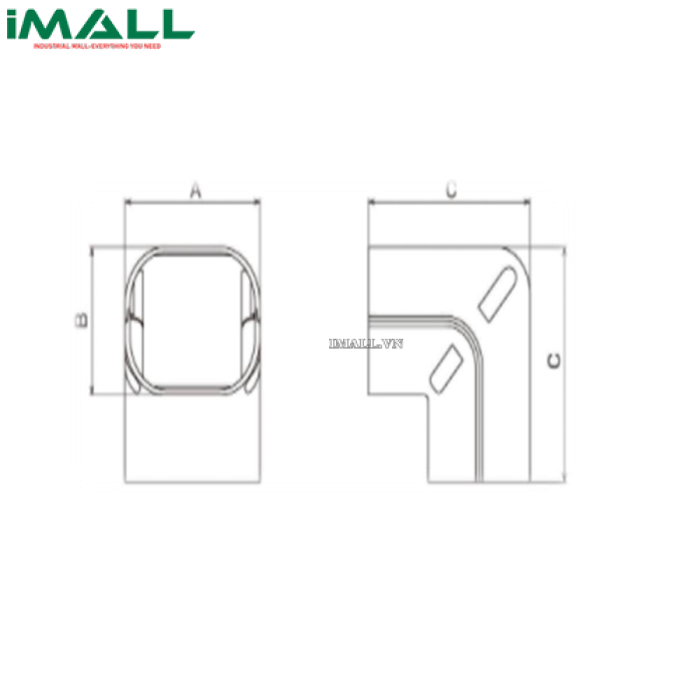 Khớp nối 90 độ trong góc tường BEAR AC-140