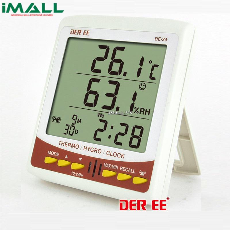 Đồng hồ đo nhiệt độ, độ ẩm để bàn DER EE DE-240