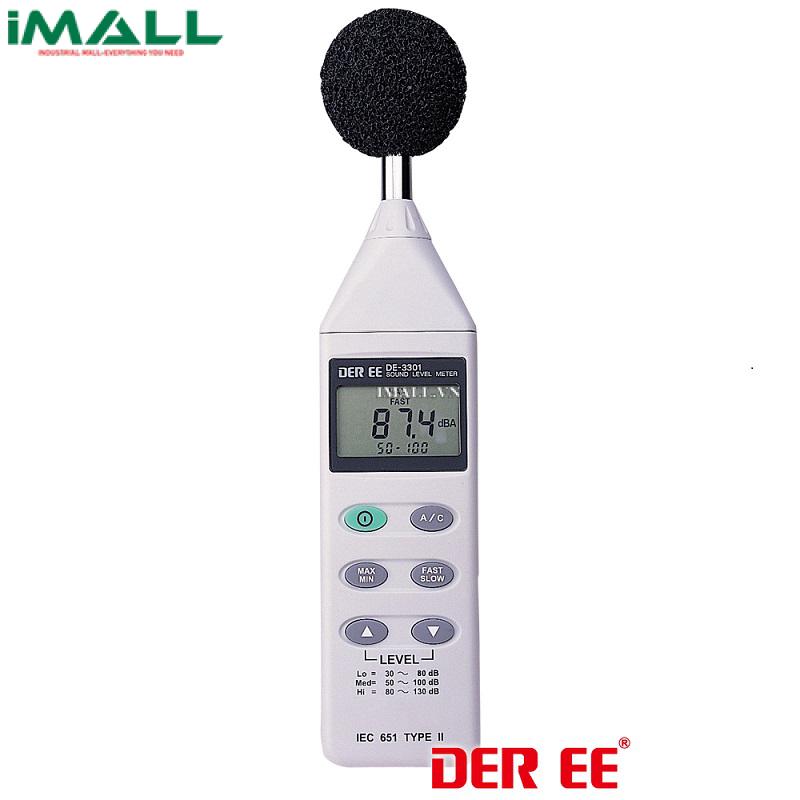 Máy đo độ ồn DER EE DE-3301 (30~130dB, IEC 651 TYPE II)0