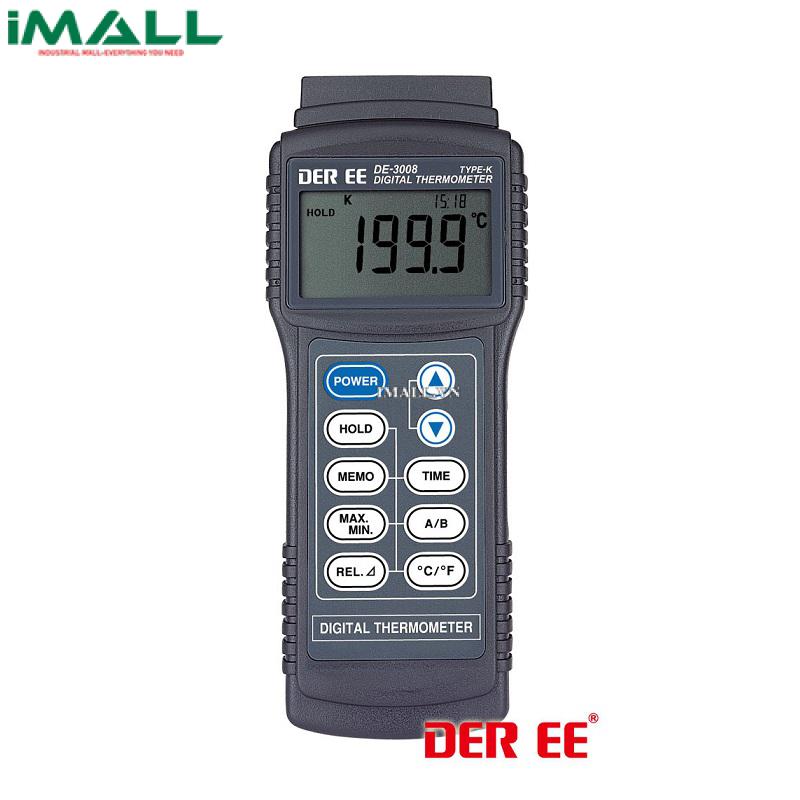 Máy đo nhiệt độ kiểu K DER EE DE-3008 (2 kênh)