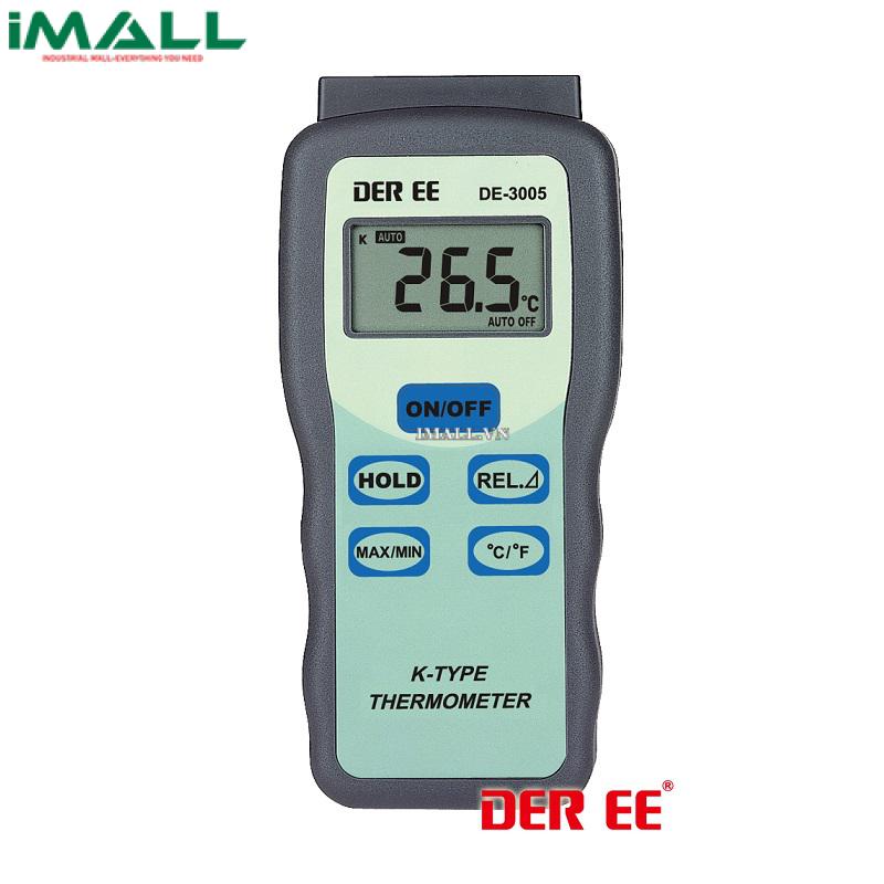 Máy đo nhiệt độ tiếp xúc kiểu K DER EE DE-3005 (1 kênh)