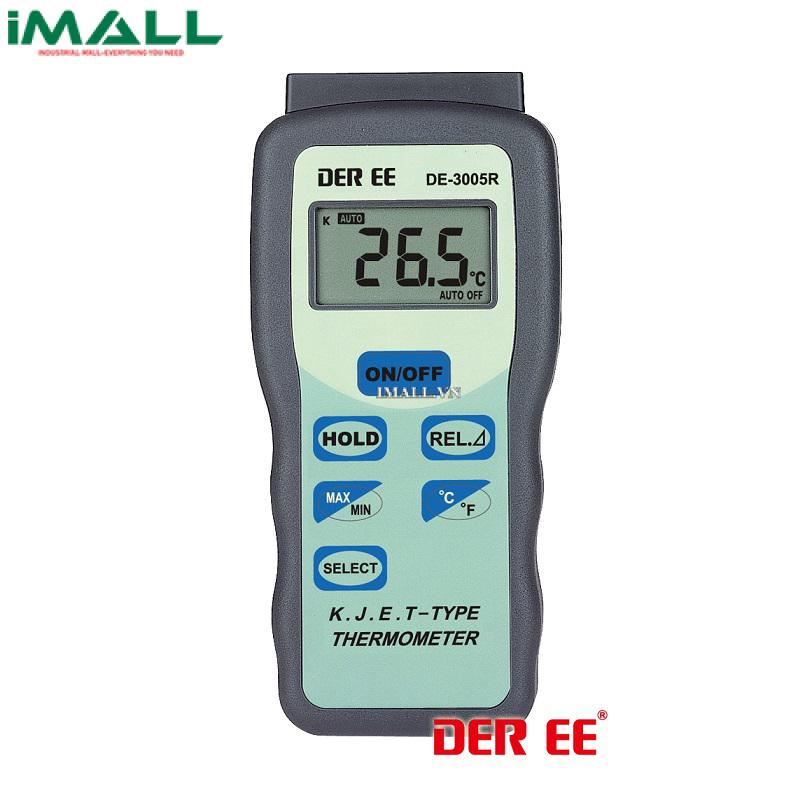 Máy đo nhiệt độ tiếp xúc (kiểu K/J/E/T) DER EE DE-3005R (1 kênh)0