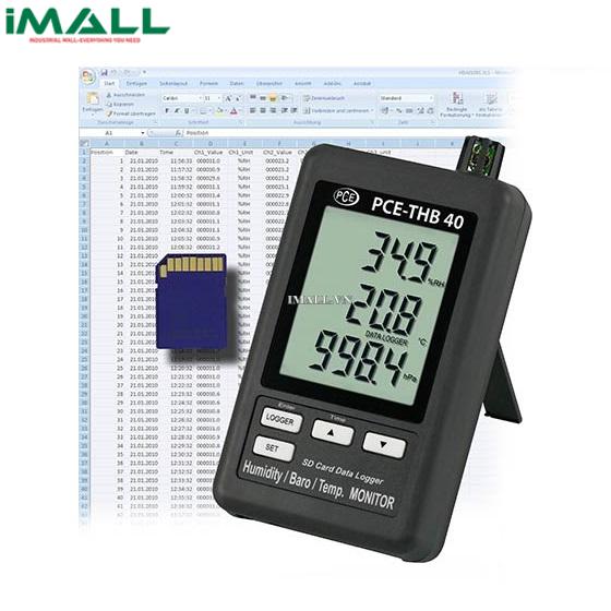 Máy ghi và đo nhiệt độ, độ ẩm và áp suất PCE IMALL 40