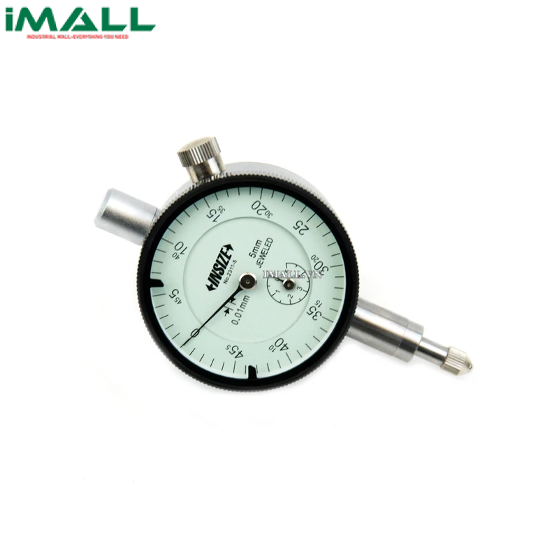 Đồng hồ so kiểu cơ INSIZE 2311-5 (5mm; 0.01mm, nắp lưng có tai cài)0