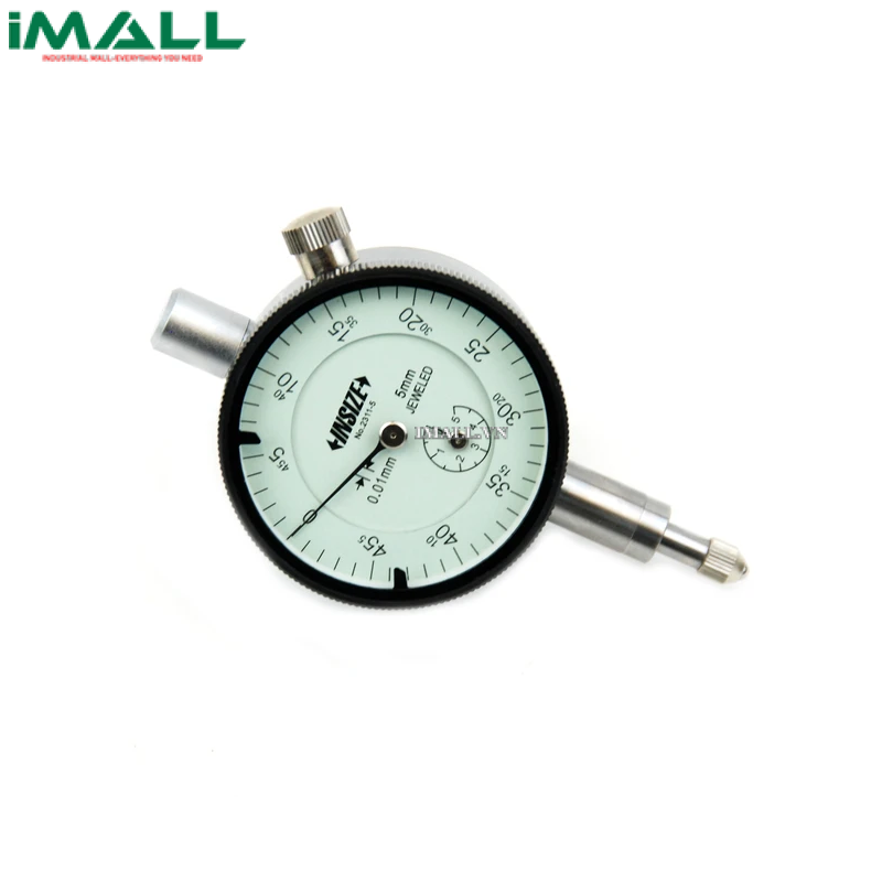 Đồng hồ so kiểu cơ INSIZE 2311-5F (5mm; 0.01mm, nắp lưng phẳng)0