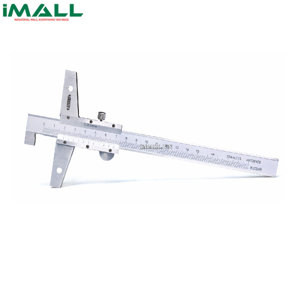 Thước đo độ sâu cơ khí có móc câu (150mm/0.05mm) INSIZE 1248-150