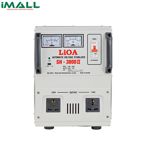 Ổn áp 1 pha Lioa SH 3000II 3KVA (dải điện áp đầu vào 130V - 250V)0