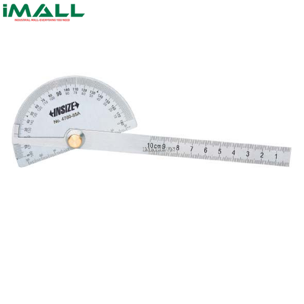 Thước đo góc INSIZE 4780-85A (0-180°; ±0.5°; 1°)