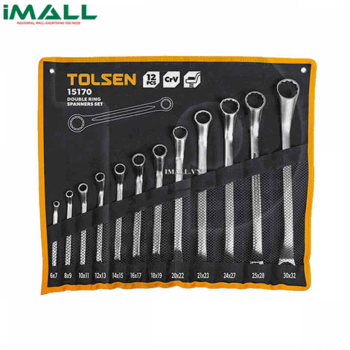 Bộ chìa khóa vòng - vòng 12 chi tiết Tolsen 15170 (6~32mm)