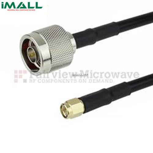 Cáp N Male - SMA Male Bulkhead Fairview FMCA1212 (LMR-240 Coax; 3 GHz )