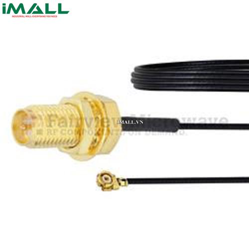 Cáp RP SMA Female Bulkhead- UMCX 2.1 Plug Fairview FMCA1033 (0.81mm Coax; 6 GHz )0