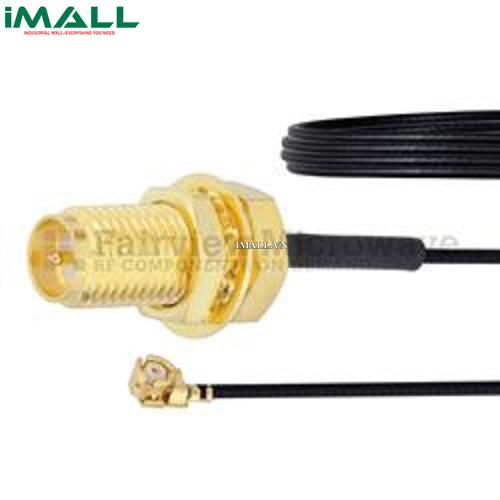 Cáp RP SMA Female Bulkhead- UMCX 2.5 Plug Fairview FMCA1016 (0.81mm Coax; 6 GHz )0