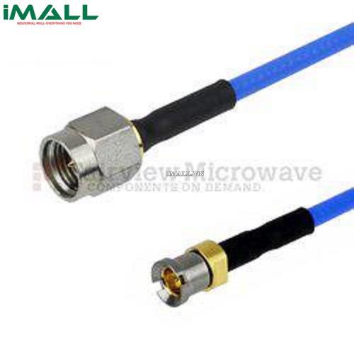 Cáp SMA Male - Smooth Bore SMP Male Bulkhead Fairview FMC0233085 ( FM-F086 Coax; 18 GHz )