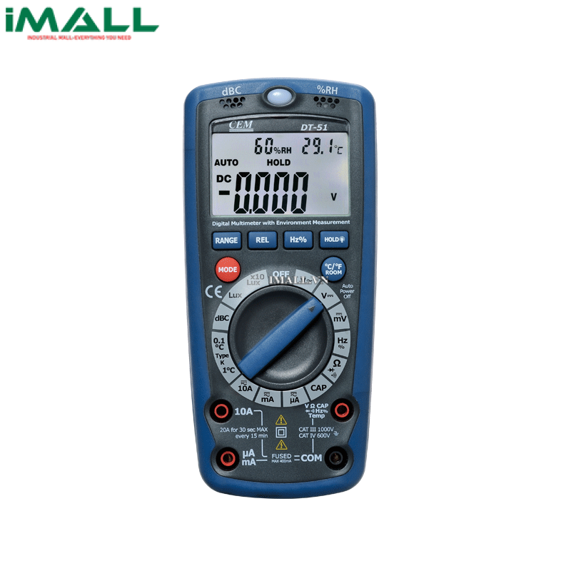 Máy đo đa chỉ tiêu môi trường CEM DT-61 (600V,10A)