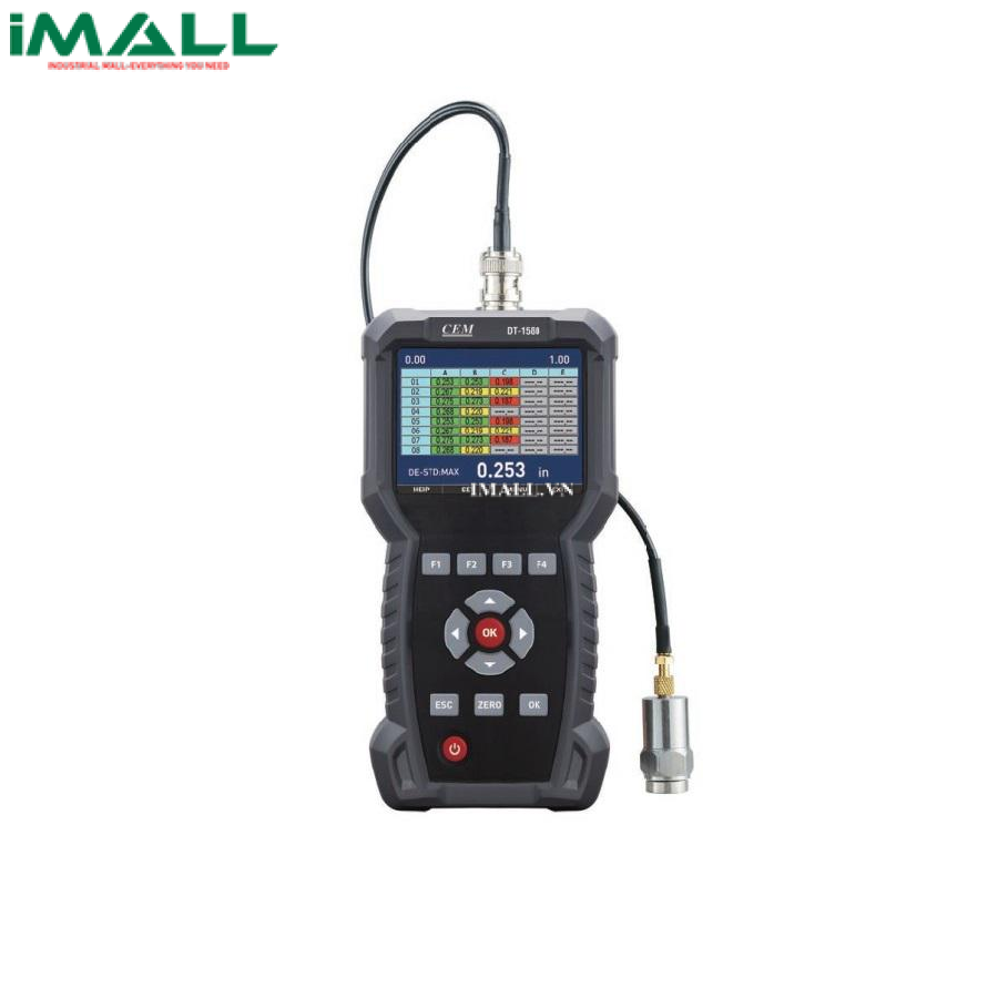 Máy đo độ dày vật liệu siêu âm CEM DT-1580 (0,080 mm-635,00 mm)0