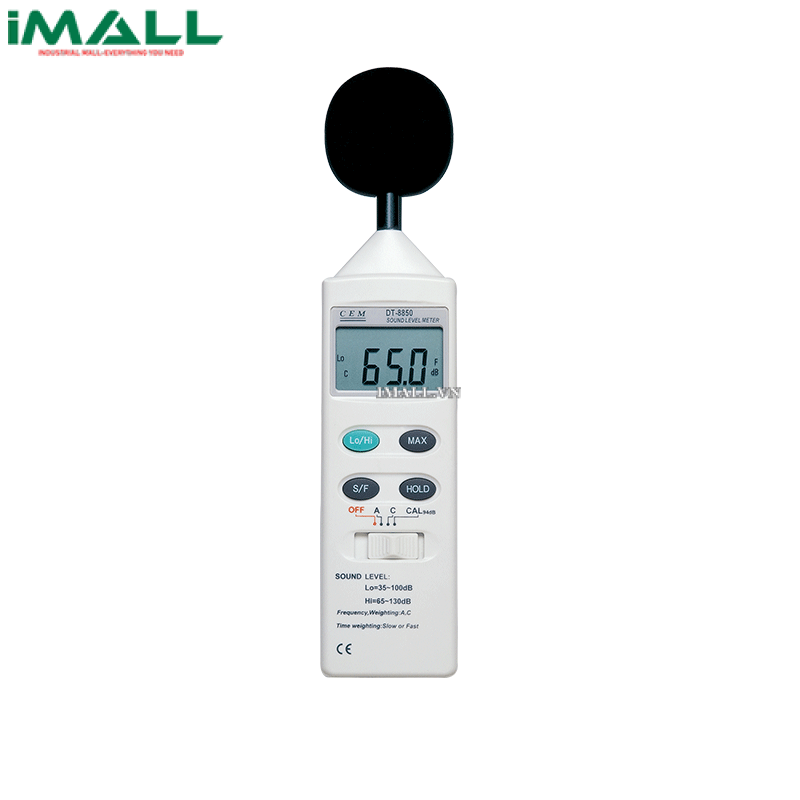 Máy đo độ ồn CEM DT-8850 (35dB~135dB;1.4dB)