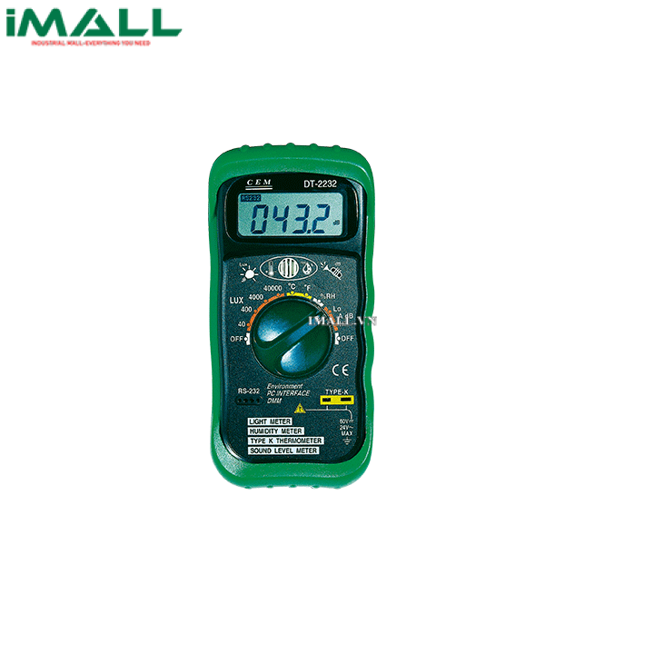 Máy đo môi trường đa năng CEM DT-22 (20,000Lux; 100dB; 95%RH; 1300℃)0