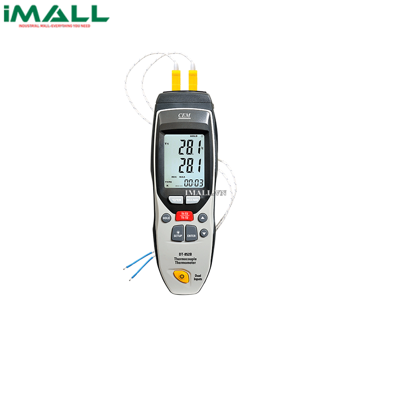 Máy đo nhiệt độ cặp nhiệt loại K/J CEM DT-852A