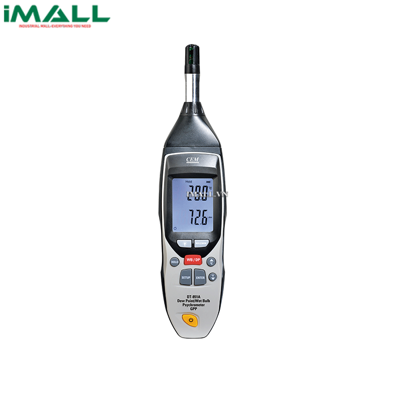 Máy đo nhiệt độ, độ ẩm, áp suất CEM DT-851G (0~100﹪RH, -30~100℃, 700~1100 hPa)0