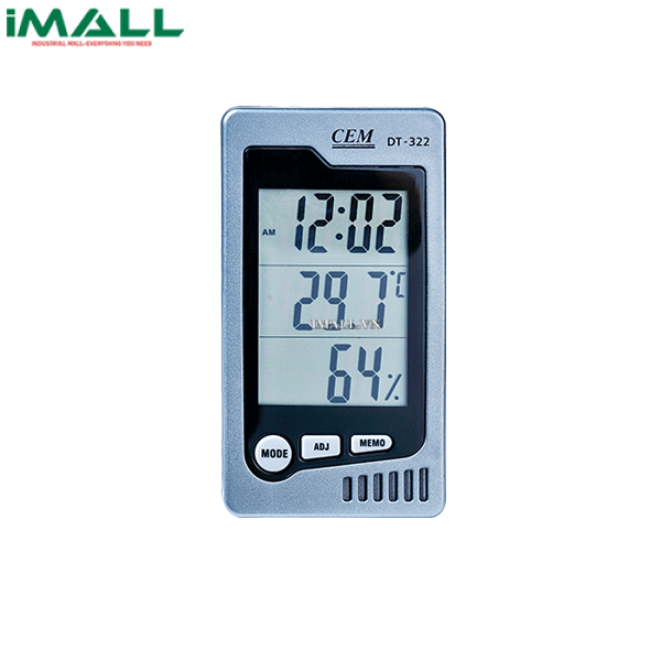 Máy đo nhiệt độ độ ẩm trong phòng CEM DT-322 (0～50℃;10%RH～90%RH)0