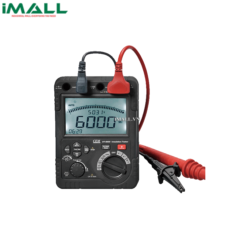 Máy kiểm tra cách điện CEM DT-6605 (5000V, 6000MΩ)