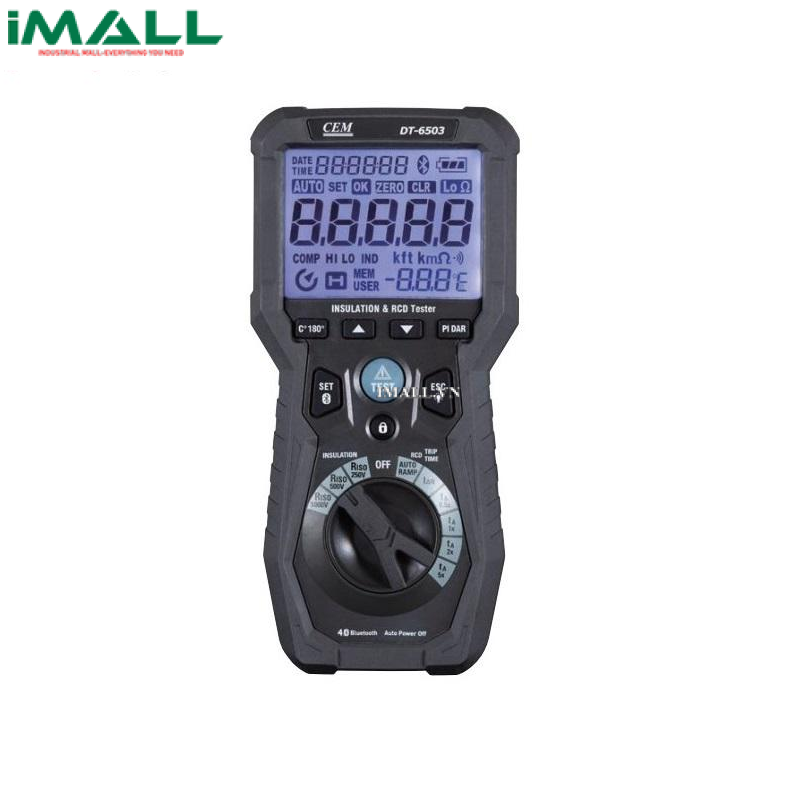 Thiết bị kiểm tra dòng rò RCD và đo điện trở cách điện CEM DT-6503 (0.25~5000MΩ)0
