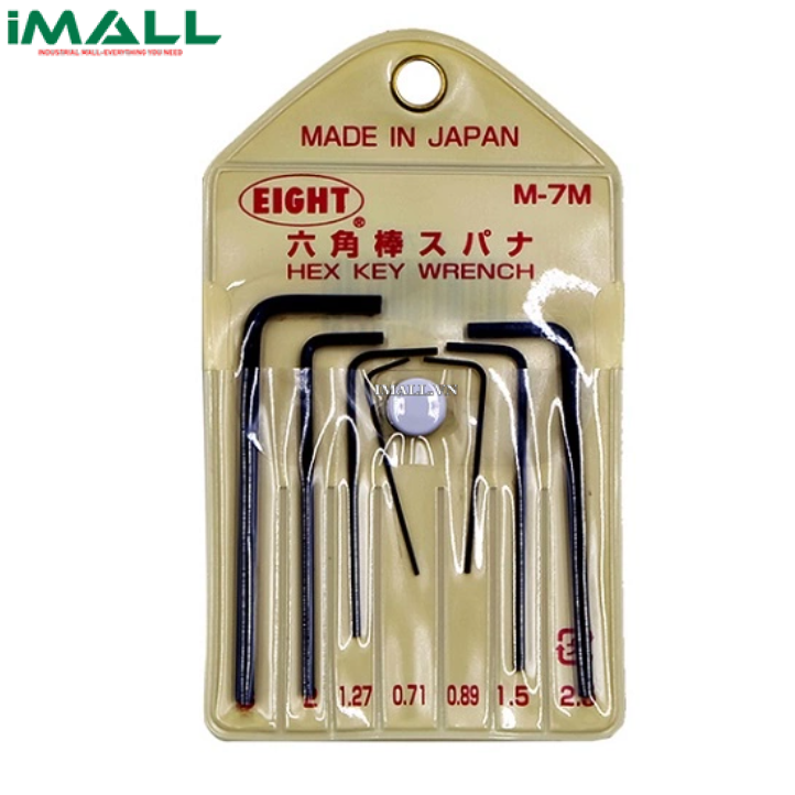 Bộ lục giác EIGHT M-7M (7 cái, 0.71~3mm)0
