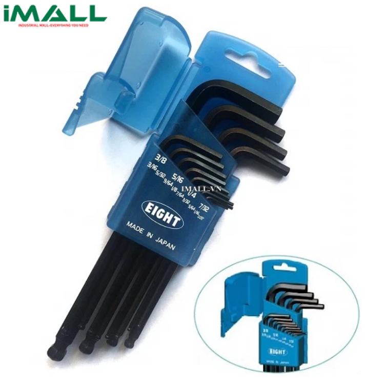 Bộ lục giác hệ inch EIGHT 016-13ZD (13 cái, 0.05~3/8")0
