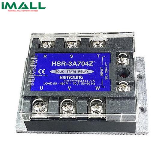 Rơ le bán dẫn Hanyoung nux HSR-3A704Z (90 – 264VAC, 70A, 3 Pha)0
