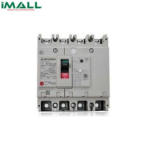 CB khối chống giật ELCB Mitsubishi NV125-HEV 3P 75A (75kA 30mA)0