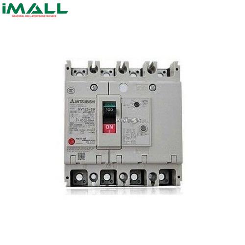 Cầu dao chống giật (ELCB) Mitsubishi NV125-HV 4P 50A (50kA 1.2.500mA)0