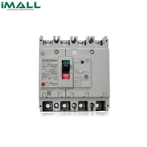 Cầu dao chống giật (ELCB) Mitsubishi NV125-SV 4P 15A (30kA 30mA)0