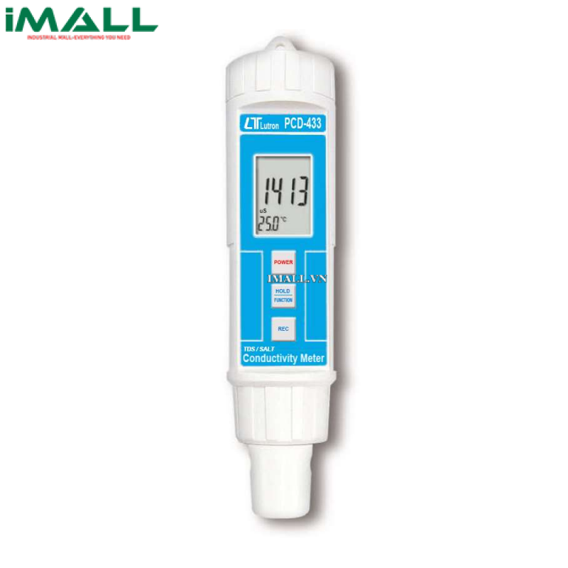 Bút đo EC/TDS/Độ mặn chống nước LUTRON PCD-433 (20.00 mS/13200 ppm/12%)