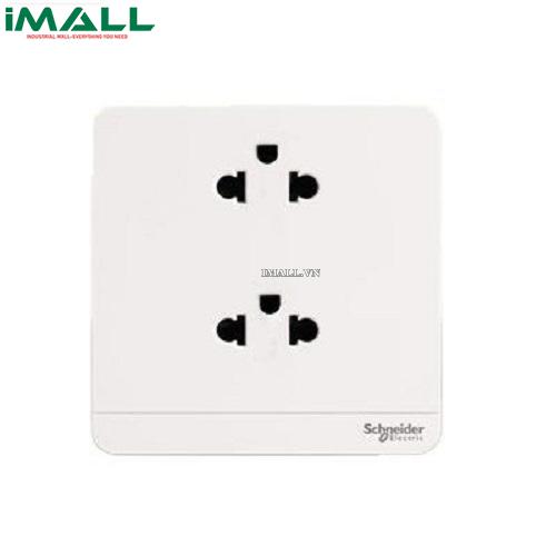 Ổ cắm đôi ba chấu 16A Schneider E83426UES2_WE_G190