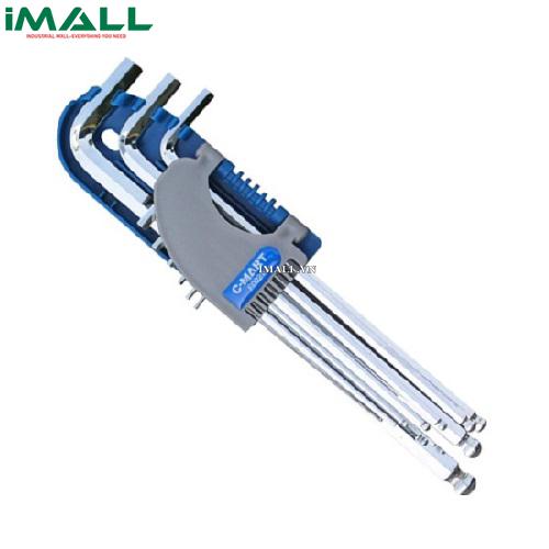 Bộ lục giác đầu bi 9 cây hệ mm  C-MART F00210