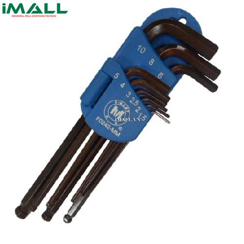 Bộ lục giác đầu bi 9 cây hệ mm C-MART F0242-MM0