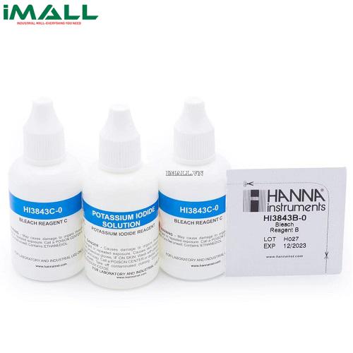 Thuốc Thử Hypoclorit dùng Cho HI3843 HANNA HI3843-100 (50-150g/L, 100 Lần Đo)