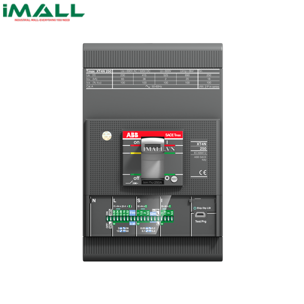 MCCB ABB XT4H 160 Ekip LS/I In=100A 3p F F (1SDA068513R1)0