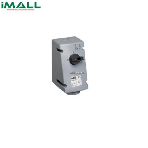 Ổ cắm + khóa liên động dọc ABB 232MVS6 32A 2P+E 220-250V IP44 (2CMA167692R1000)