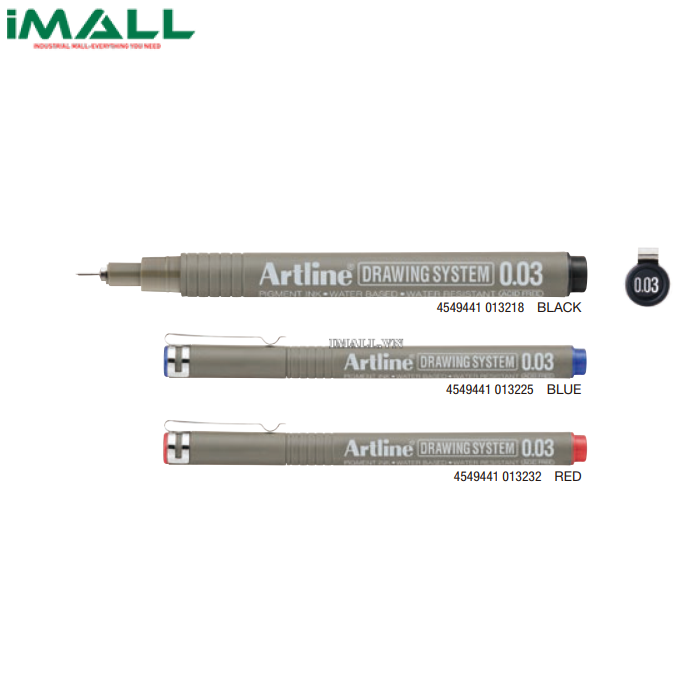 Bút lông kim màu đen Artline Drawing System EK-2303N (0.03mm)