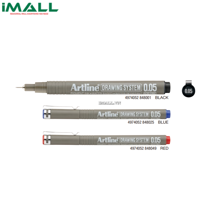 Bút lông kim màu đen Artline Drawing System EK-2305N (0.05mm)0